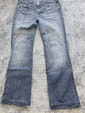 7 For All Mankind Vintage Dojo Flare Leg Denim Jeans Made in USA Size 28
